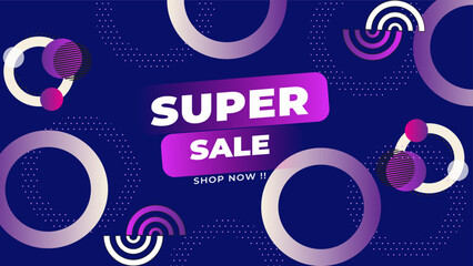 Gradient colorful sale background