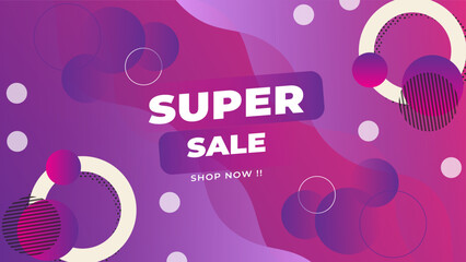 Gradient colorful sale background