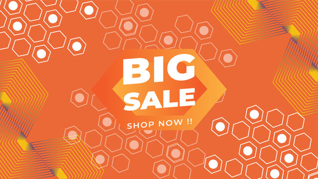 Abstract sale promotion banner template