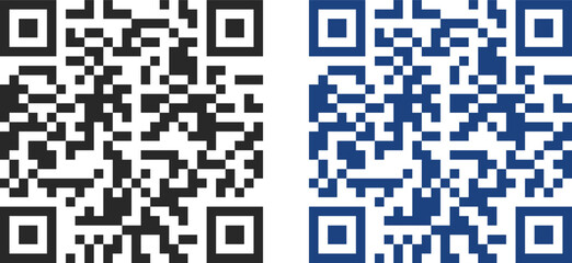 Fototapeta premium QR Code Scan Me Icon Set – Mobile Payment, Digital Scan Symbols on Dark Background.