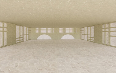 modern interior 3d, Korean style modern interior 3d, Korean modern traditional interior, Korean interior 3d, interior 3d, stone interior 3d