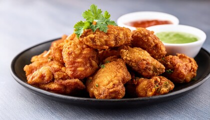 chicken pakora deep fried spiced chicken bites