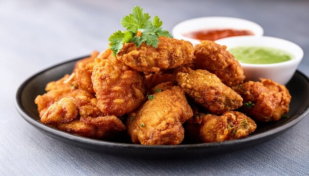 chicken pakora deep fried spiced chicken bites