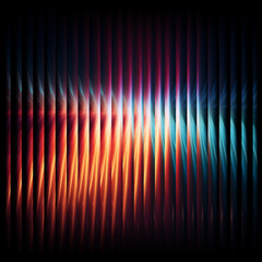 Abstract glowing vertical lines creating dynamic fiery glass pattern illustration