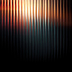 Abstract glowing vertical lines creating dynamic fiery glass pattern illustration