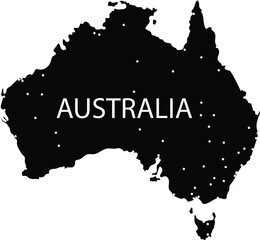 Australia map icon vector design, Australia Logo design, Australia's unique charm and natural wonders