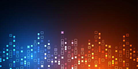 Technological background. Digital technology speed connect. Processor. Vector illustration.