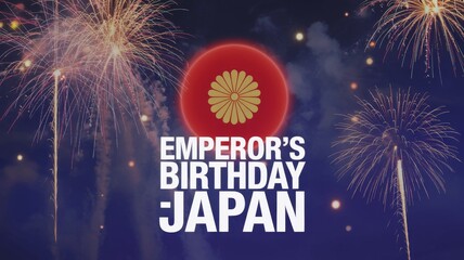 Emperor's birthday celebration japan fireworks