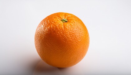 fresh whole orange on white background perfect for food packaging recipe blogs healthy lifestyle articles product