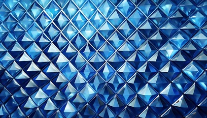 shiny blue diamond background top view
