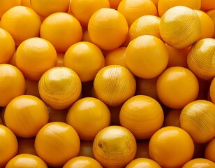 a pile of yellow smiley face balls