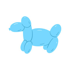 Cute Blue Balloon Animal Dog Toy for Celebration
