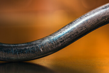 Oxidized thin copper pipe, result of use in refrigeration and air conditioning systems, non-ferrous metal scrap