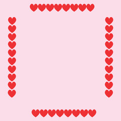 red heart frame,