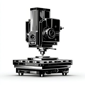 cnc tool programmers black and white vector icon, Jobs threatened by AI