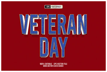 TEXT EFFECT VETERAN DAY