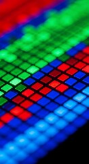 Pixelated RGB pattern.