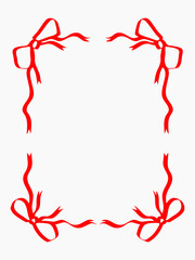 Hand drawn frame ribbon doodle collection