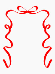 Hand drawn frame ribbon doodle collection