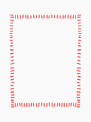 Hand drawn frame ribbon doodle collection