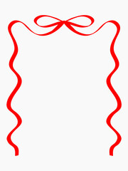 Hand drawn frame ribbon doodle collection