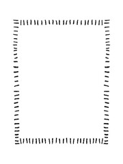 Hand drawn frame ribbon doodle collection