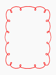 Hand drawn frame ribbon doodle collection