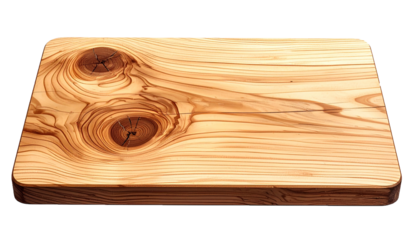 Realistic Wooden Plank with Organic Wood Texture and Cracks