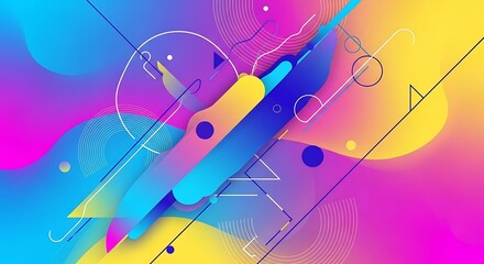 Vibrant Abstract Design.