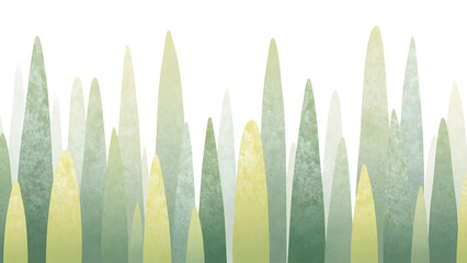 Green triangular shapes on white background isolated on a transparent background