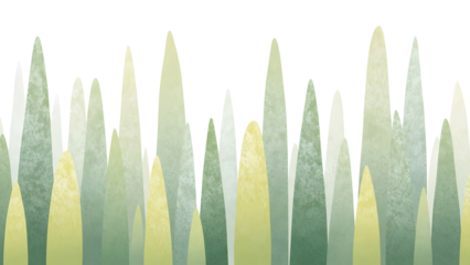 Green triangular shapes on white background isolated on a transparent background