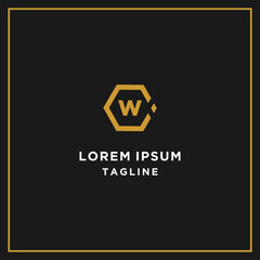 cw or wc hexagon logo