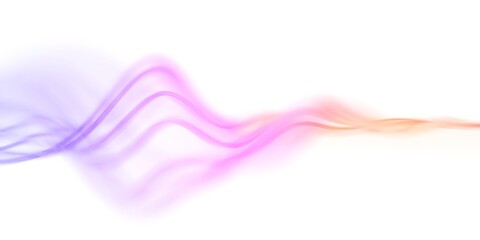 Abstract background design, composition with glass wavy lines, 3d render