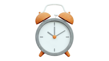 3D rendering of a cartoon alarm clock