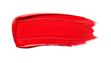 Vibrant red lipstick smear for makeup inspiration