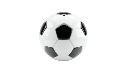 Classic Soccer Ball on White Background
