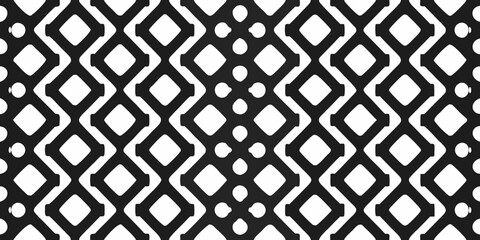 A repeating geometric pattern of black and white diamond shapes