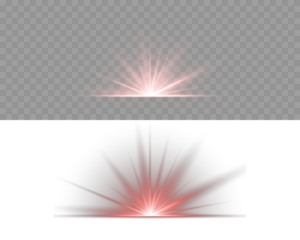 Vector illustration png starlight sparkle with brilliant glow holiday magic burst illuminated lens vibrant beam dust shining. Abstract glowing red vertical lighting lines. Luxurious design style.