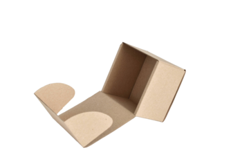 Packaging cardboard box isolated on PNG background.