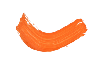 A spot of orange watercolor paint.