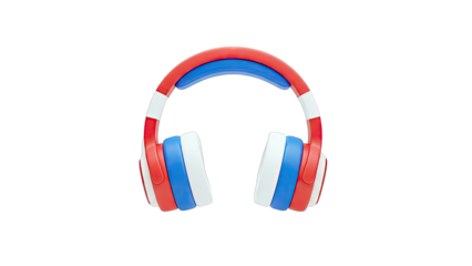 Red, White, and Blue Headphones