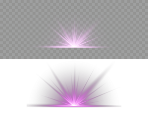 Vector illustration png starlight sparkle with brilliant glow holiday magic burst illuminated lens vibrant beam dust shining. Abstract glowing violet vertical lighting lines. Luxurious design style.