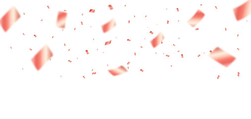 PMG red confetti falling celebration background 