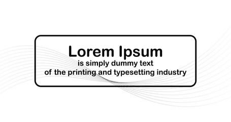 Black and White Web Banner Template with Quote on waves and Empty Background