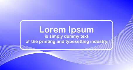 Abstract Blue Background Style Cerulean Gradient Overlay Banner Template