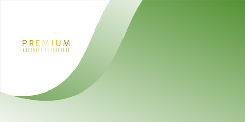 modern premium colorful wavy abstract background with gradient green soft color on background. Simple design, web