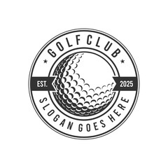 Golf logo design emblem tournament template