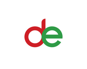 DE Logo Design. DE