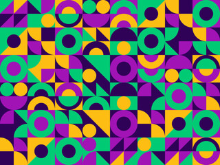 Mardi Gras Carnival Celebration Party Background. Mardi Gras holiday seamless pattern © Katsiaryna Hatsak