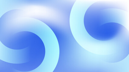 Modern blue gradient background with shiny circle elements. Futuristic technology concept. Vector illustration.
